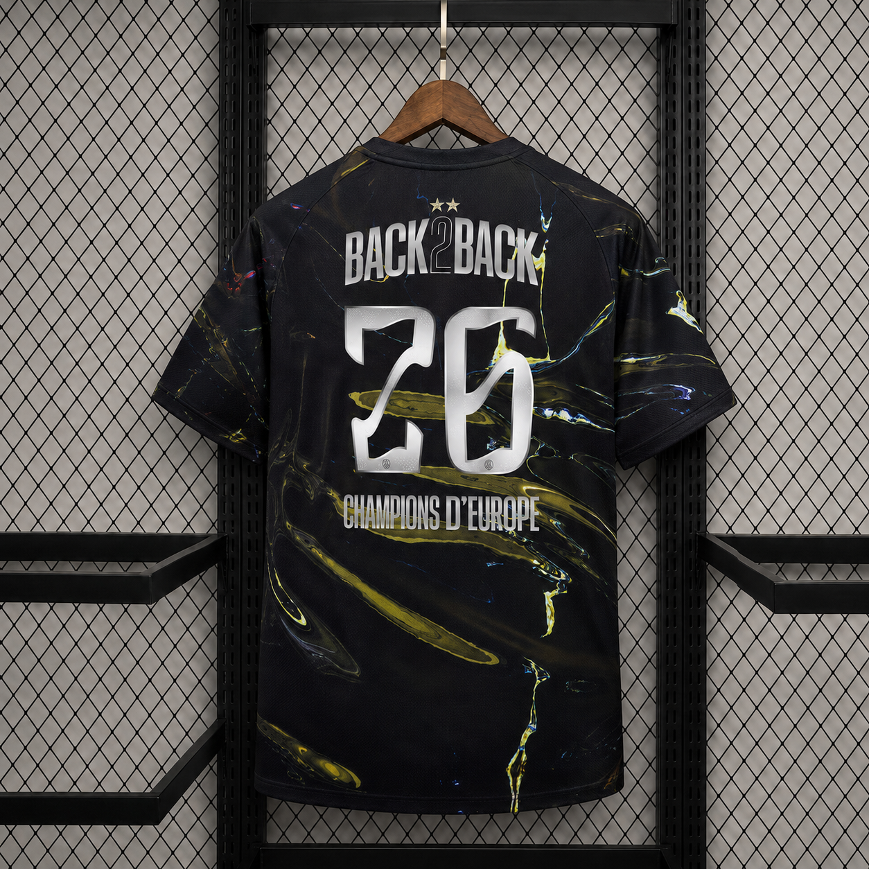 Maillot PSG Jordan Night Edition Stadium 25/26 - Flocage Champions of Europe