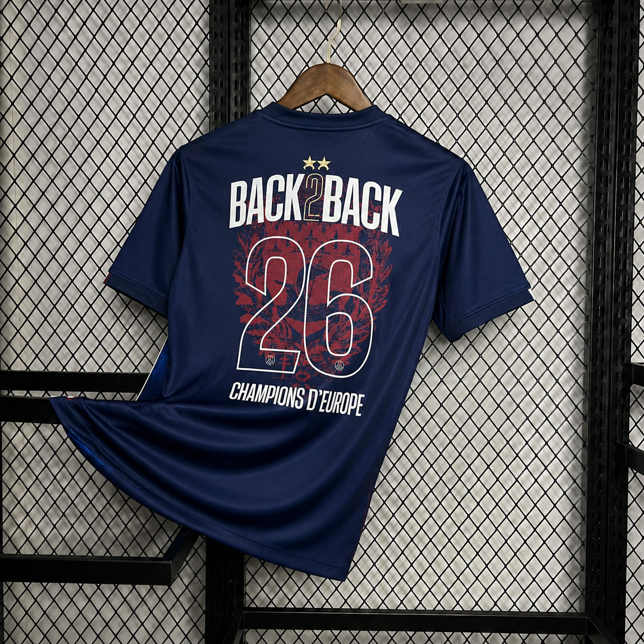 Maillot Domicile Stadium PSG 25/26 - Flocage Champions of Europe