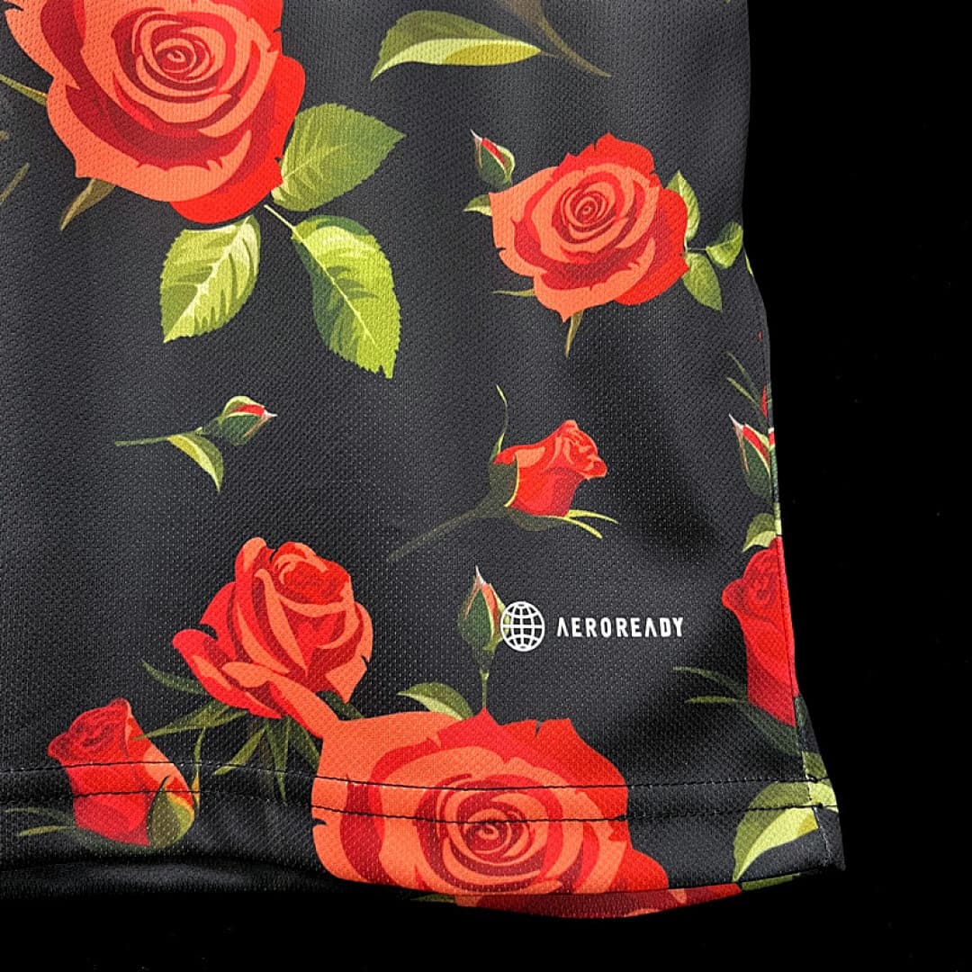 2324 Japanese Rose Black S Xxl Maillot Domicile miniature 3
