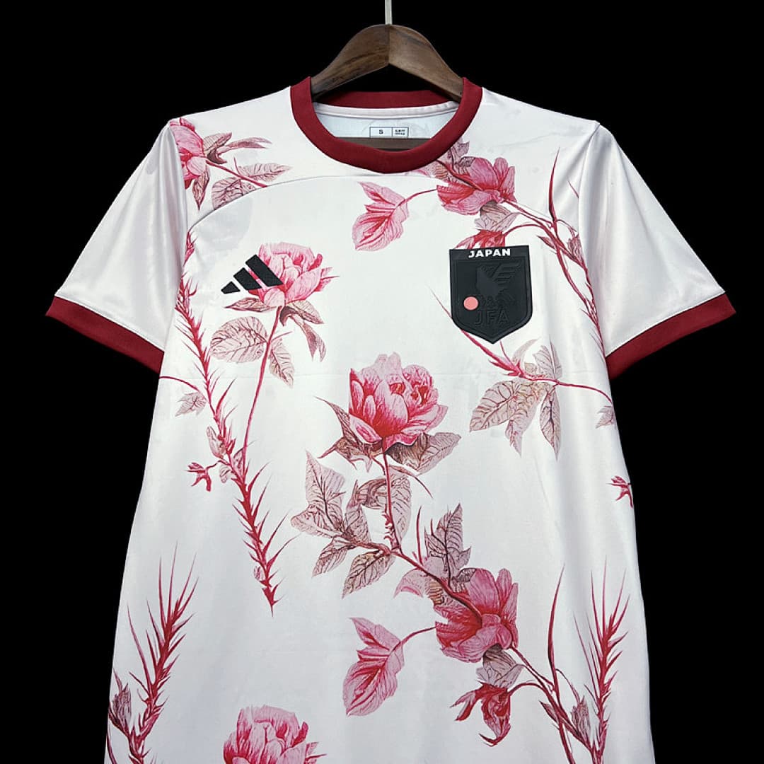 2324 Japanese Rose White S Xxl Maillot Domicile miniature 3