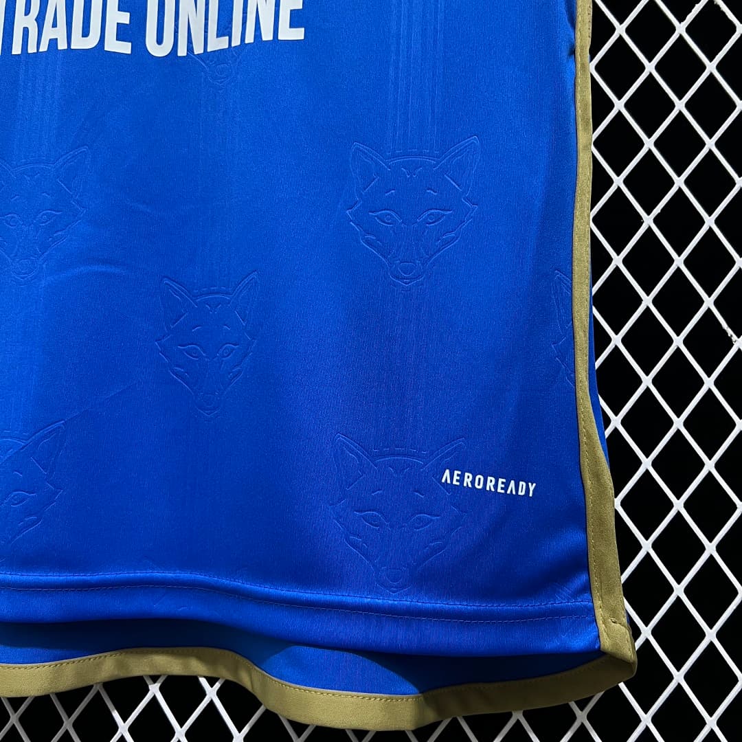 2324 Leicester City Maillot Domicile miniature 5