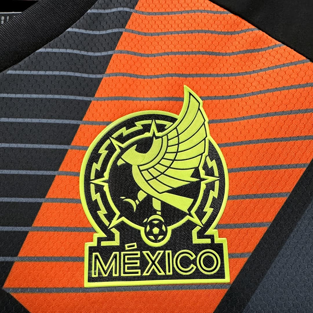 2425 Mexican Black Goalie S Xxxxl Maillot Domicile miniature 5