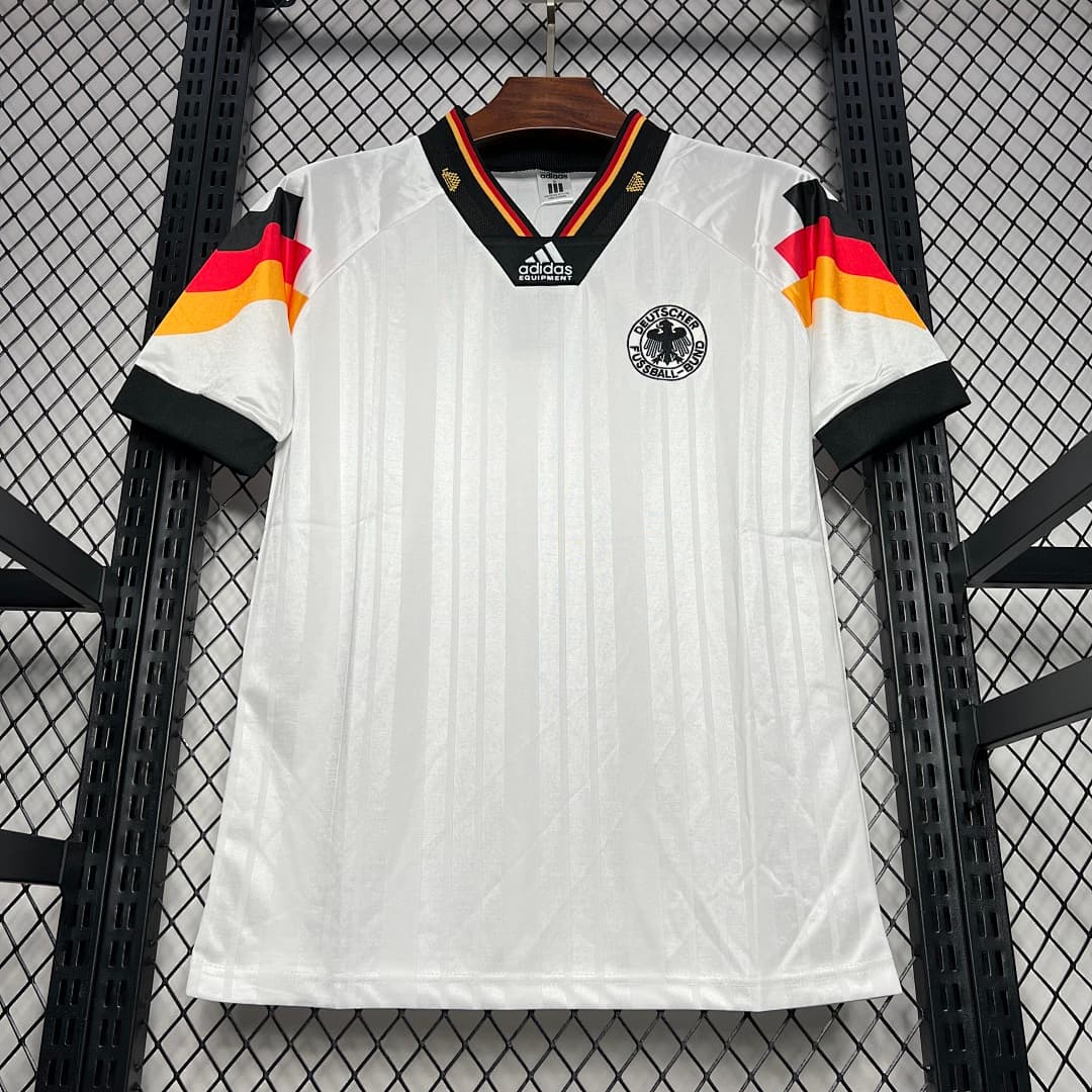 Allemagne Maillot Domicile Retro 1992 miniature 4