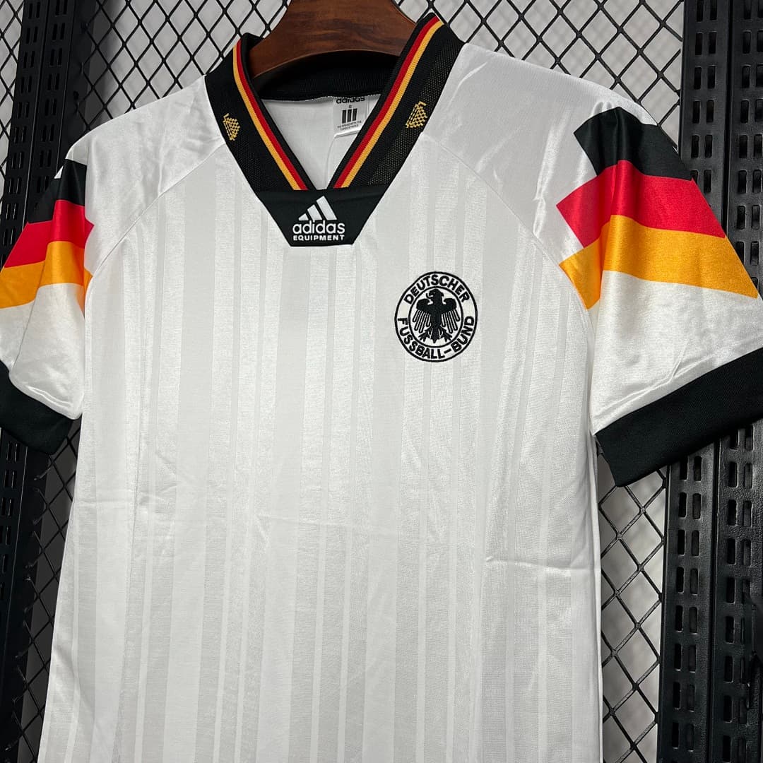 Allemagne Maillot Domicile Retro 1992 miniature 5