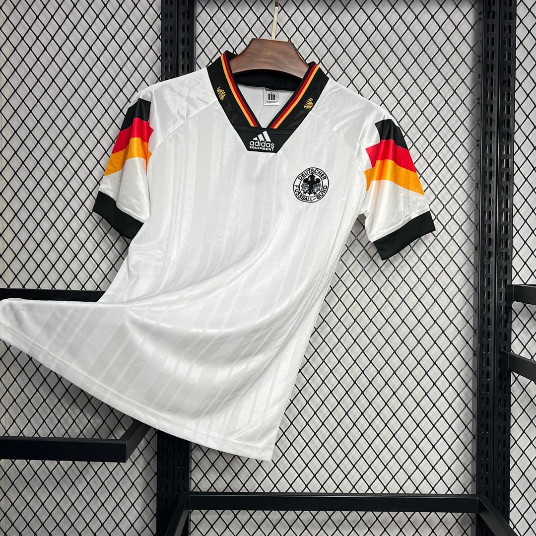 Allemagne Maillot Domicile Retro 1992 miniature 8