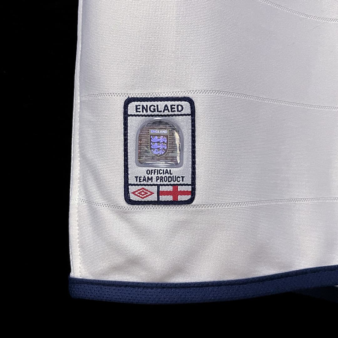 Angleterre Maillot Domicile Retro 2004 miniature 5