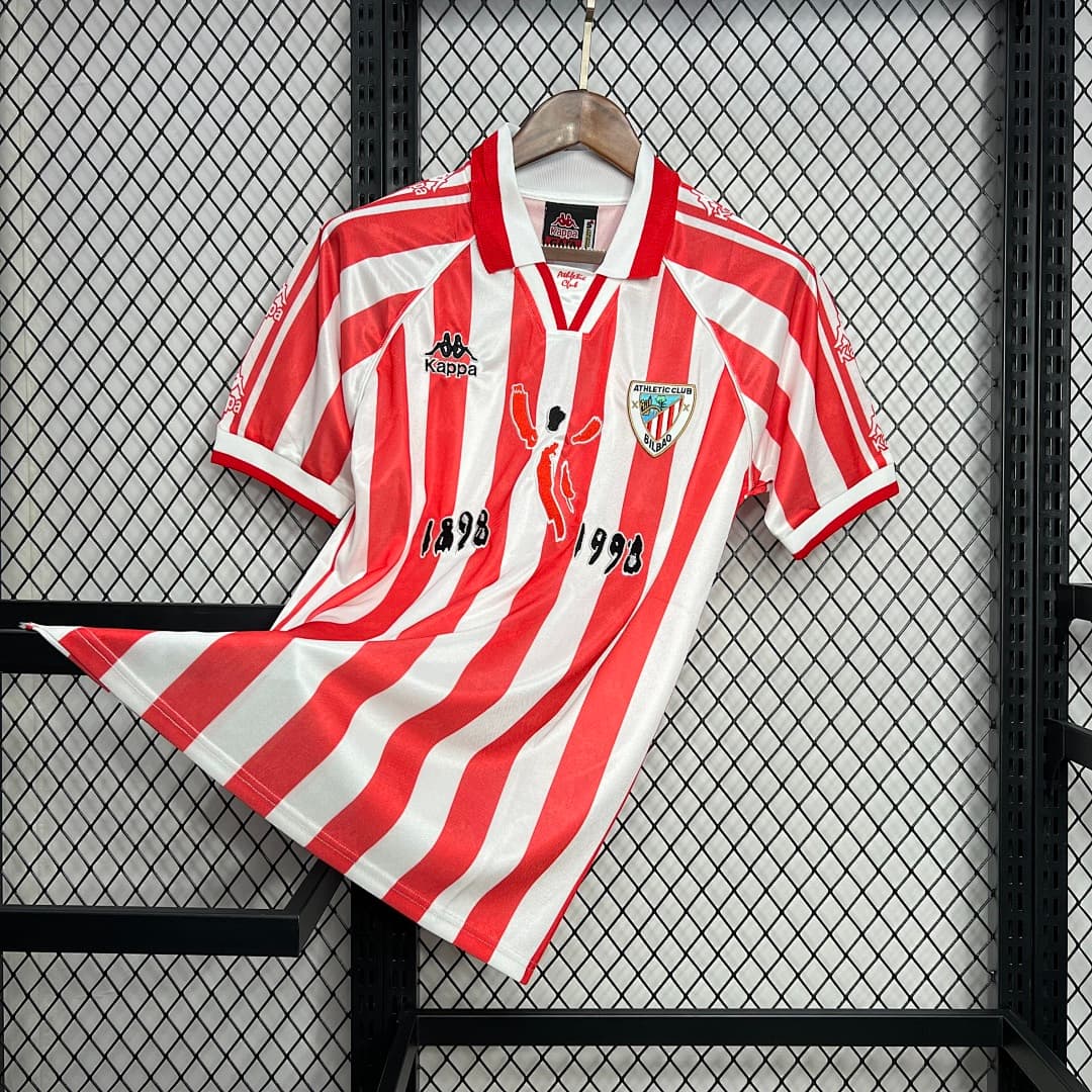 Athletic Bilbao Maillot Domicile Retro 1997-1998 miniature 6