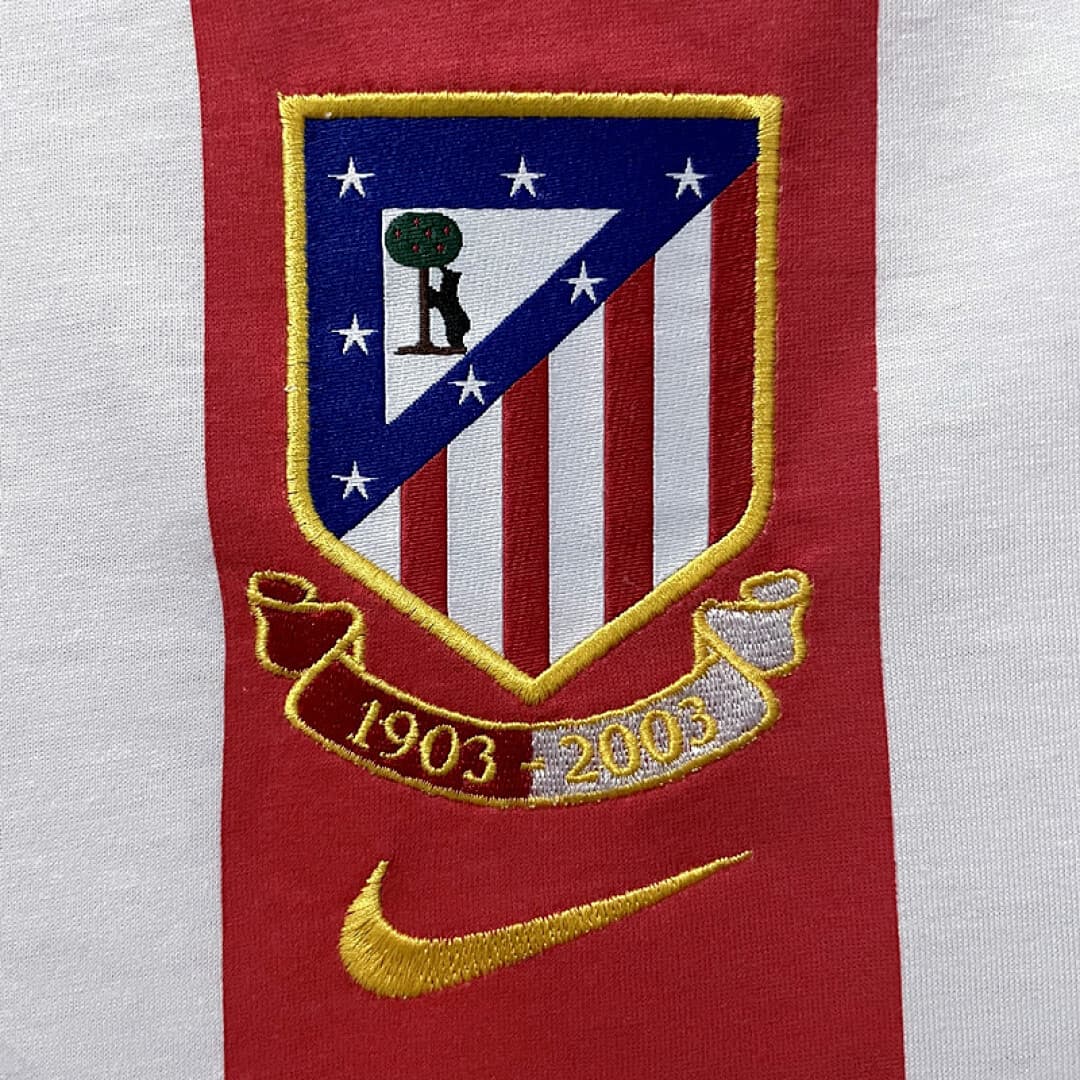 Atletico Madrid Maillot Domicile Retro 1903-2003 miniature 9