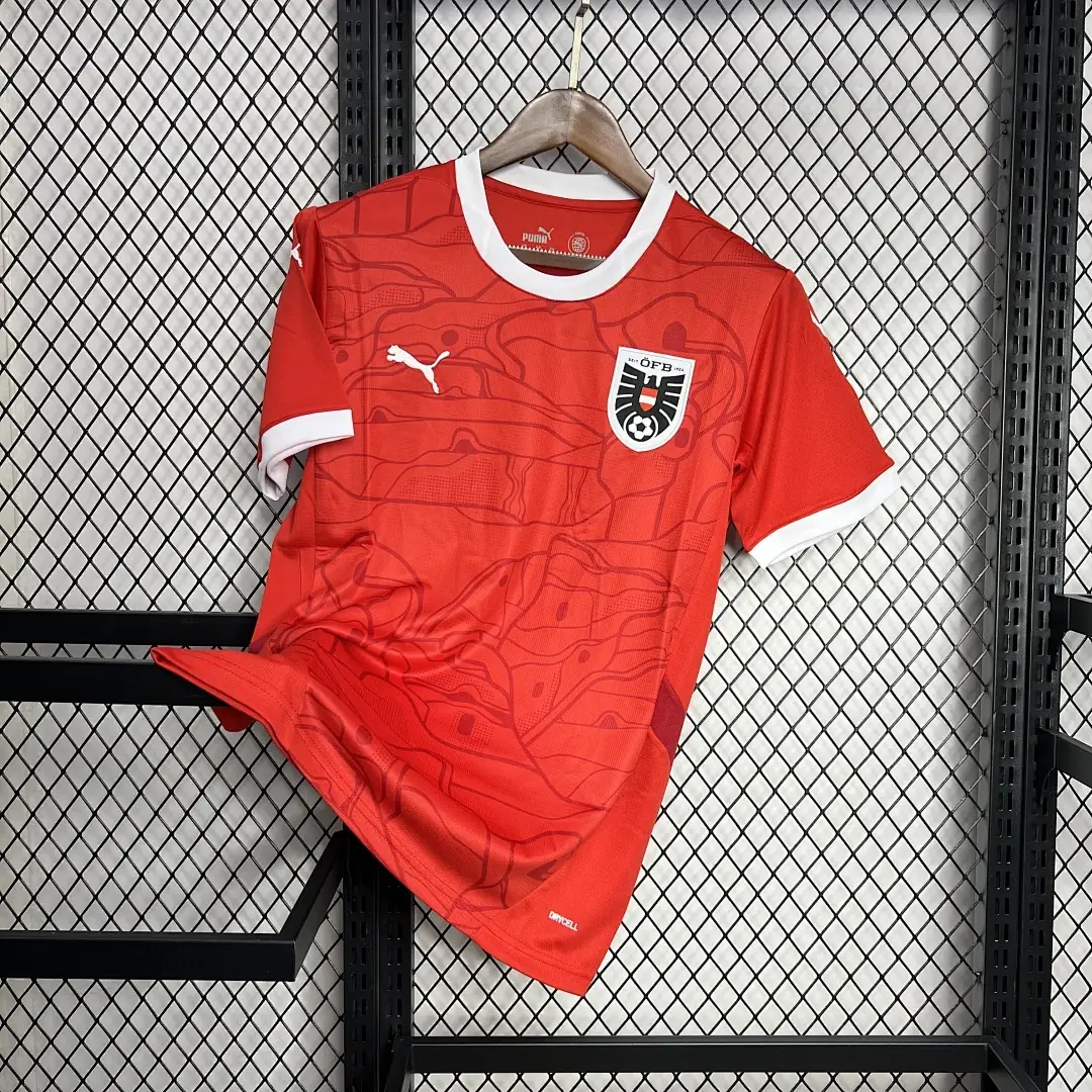Austria 2024-2025 Euro Maillot Domicile