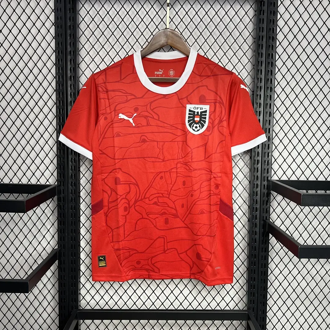 Austria 2024-2025 Euro Maillot Domicile miniature 2
