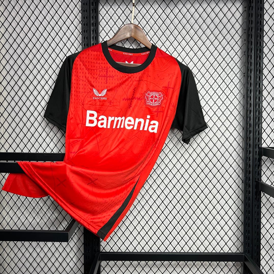 Bayer Leverkusen 2024-2025 Maillot Domicile miniature 4