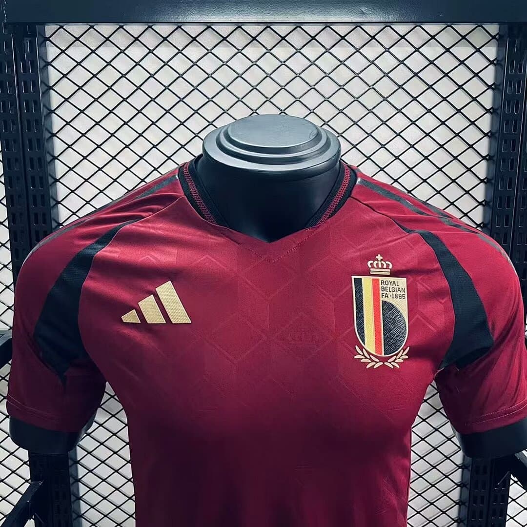 Belgique Maillot Domicile Version Joueur miniature 3