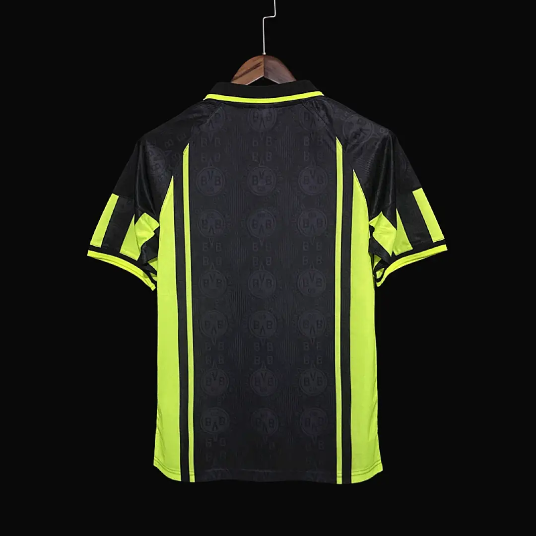 Borussia Dortmund Maillot Extérieur Retro 1996 miniature 2