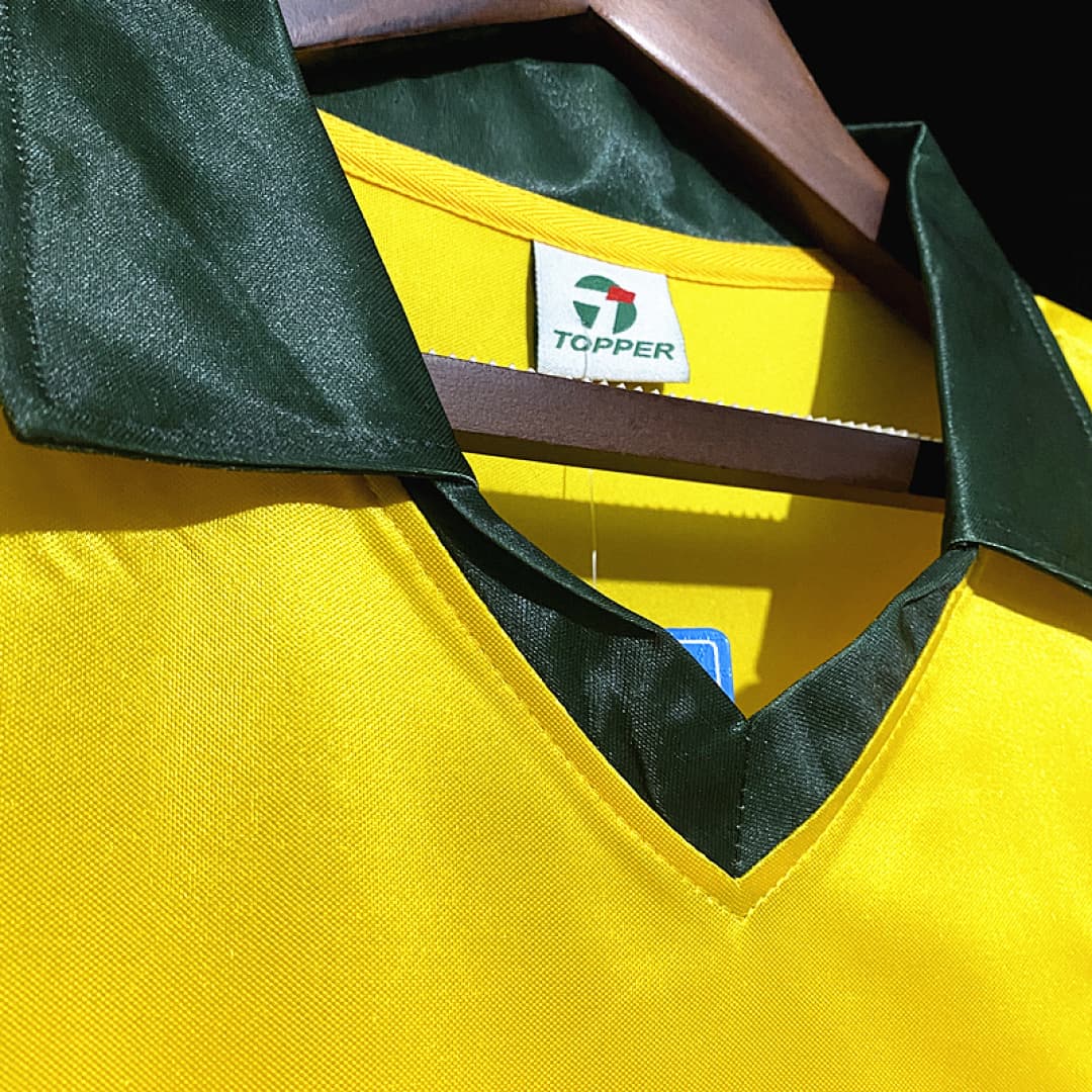Brésil Maillot Domicile Retro 1985 miniature 5