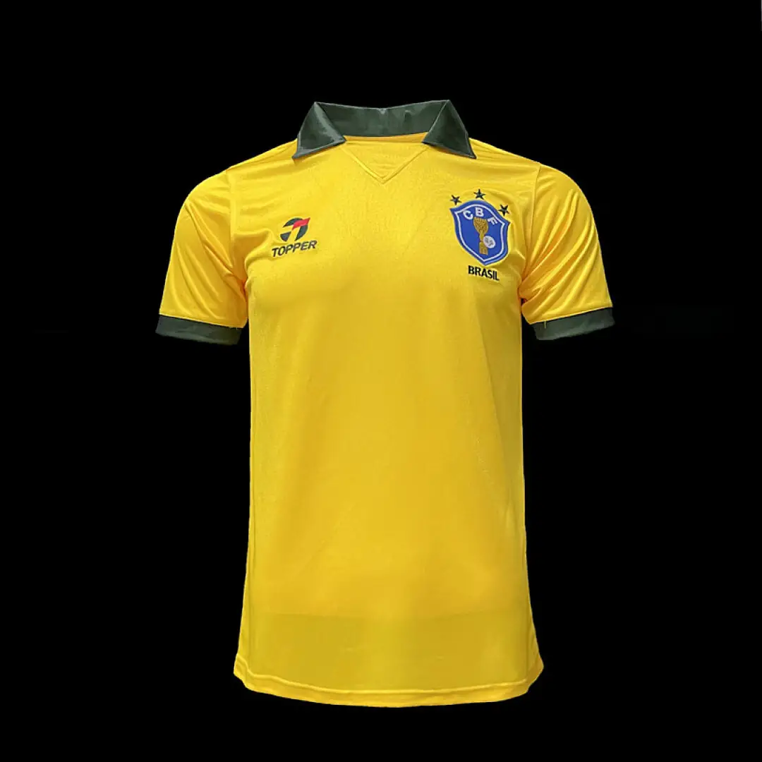 Brésil Maillot Domicile Retro 1988