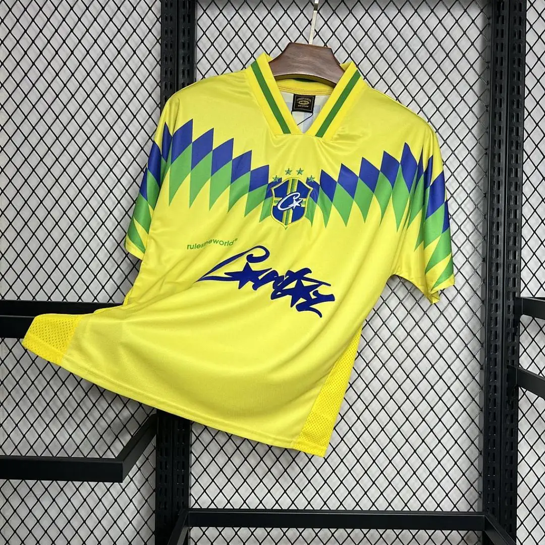 Brésil Maillot Domicile Retro 1995