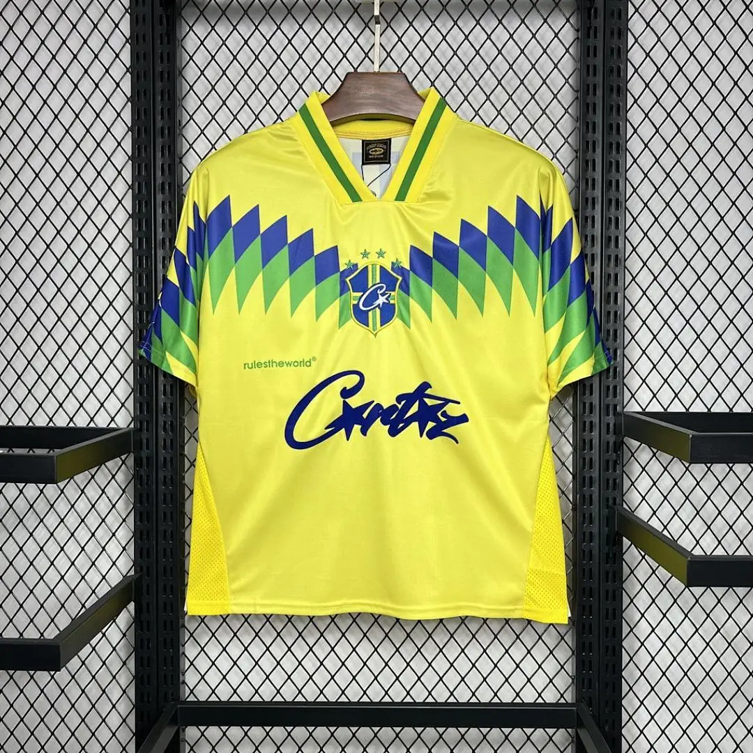 Brésil Maillot Domicile Retro 1995 miniature 2