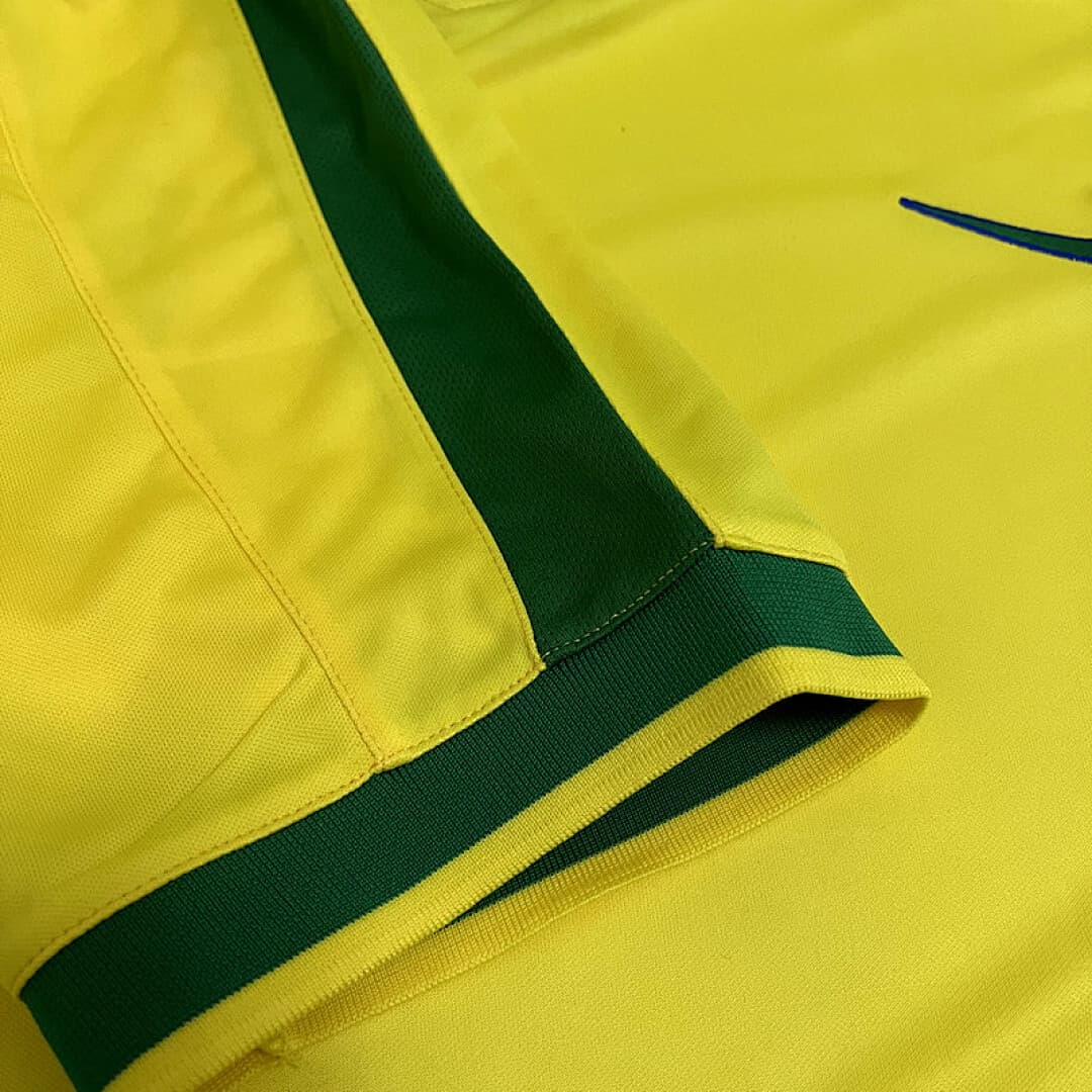 Brésil Maillot Domicile Retro 1997 miniature 3