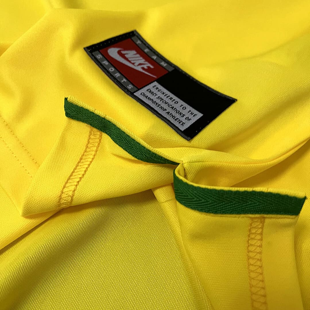 Brésil Maillot Domicile Retro 1997 miniature 5