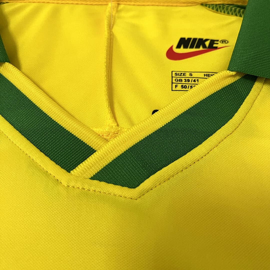 Brésil Maillot Domicile Retro 1997 miniature 9
