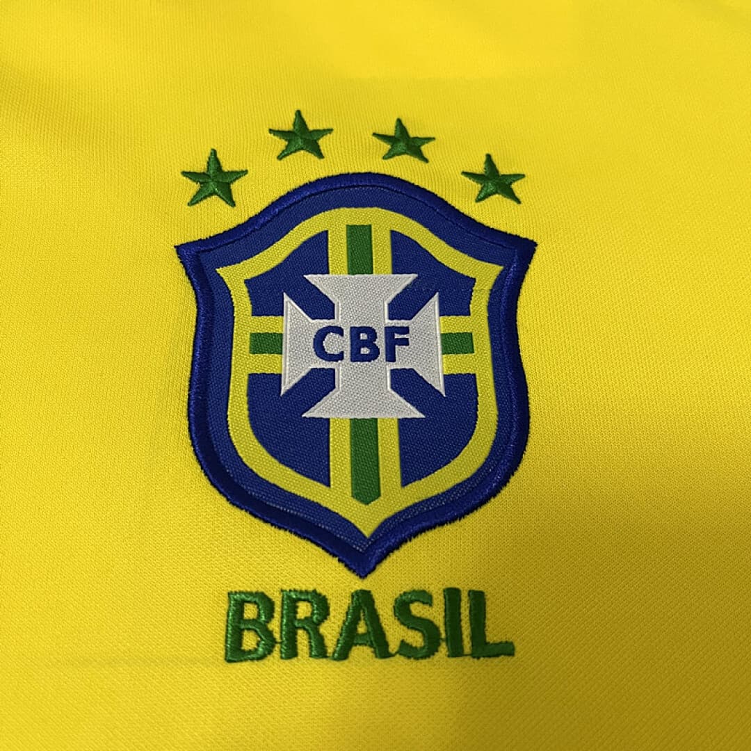 Brésil Maillot Domicile Retro 1997 miniature 10