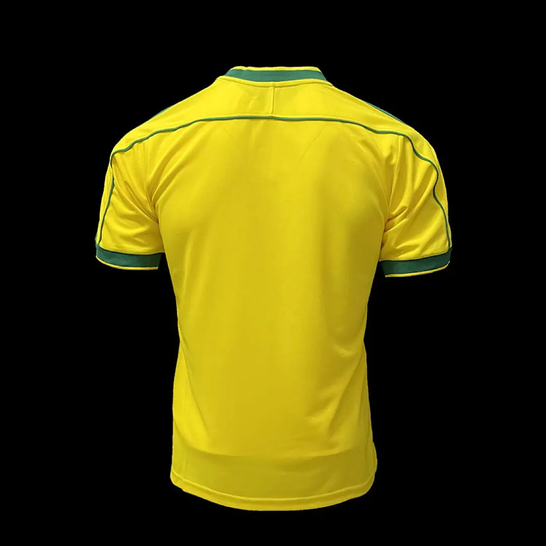 Brésil Maillot Domicile Retro 1998 miniature 2