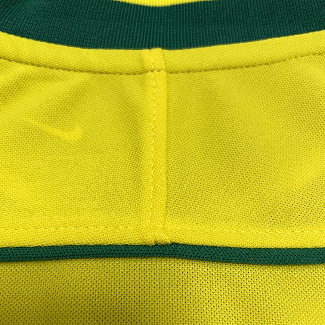 Brésil Maillot Domicile Retro 1998 miniature 3