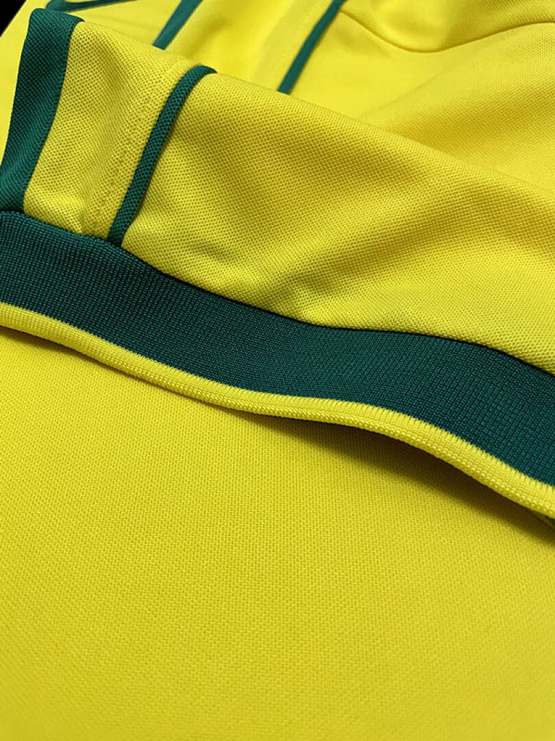 Brésil Maillot Domicile Retro 1998 miniature 4