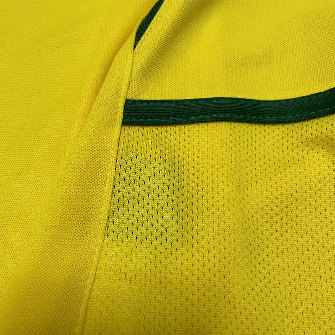 Brésil Maillot Domicile Retro 2002 miniature 5