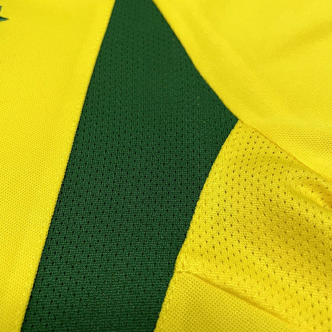 Brésil Maillot Domicile Retro 2002 miniature 7