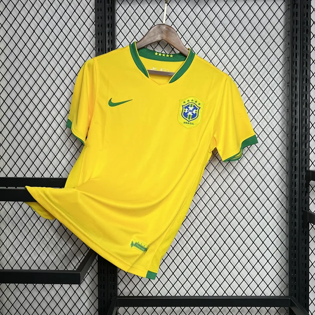 Brésil Maillot Domicile Retro 2006