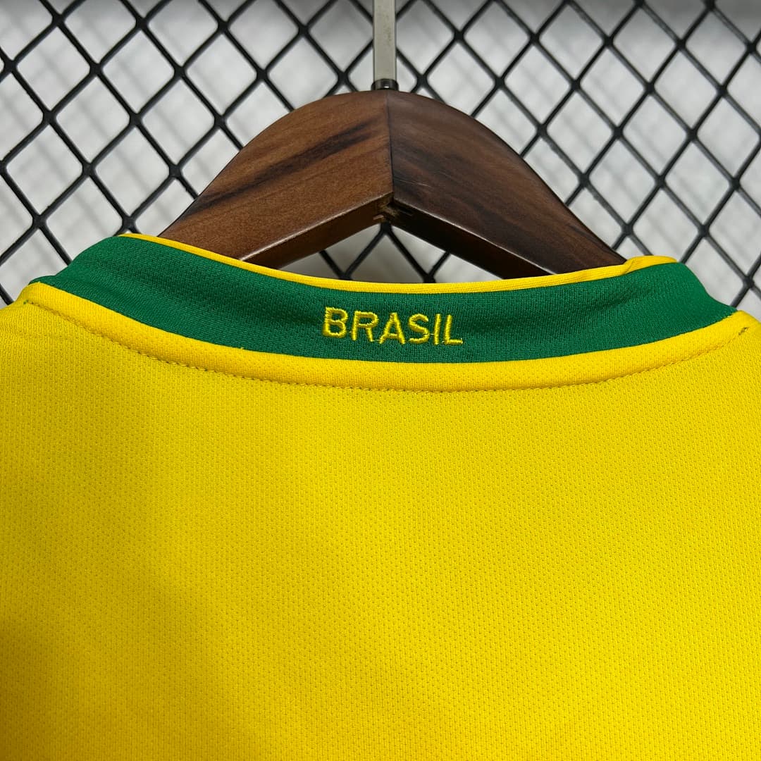 Brésil Maillot Domicile Retro 2006 miniature 8