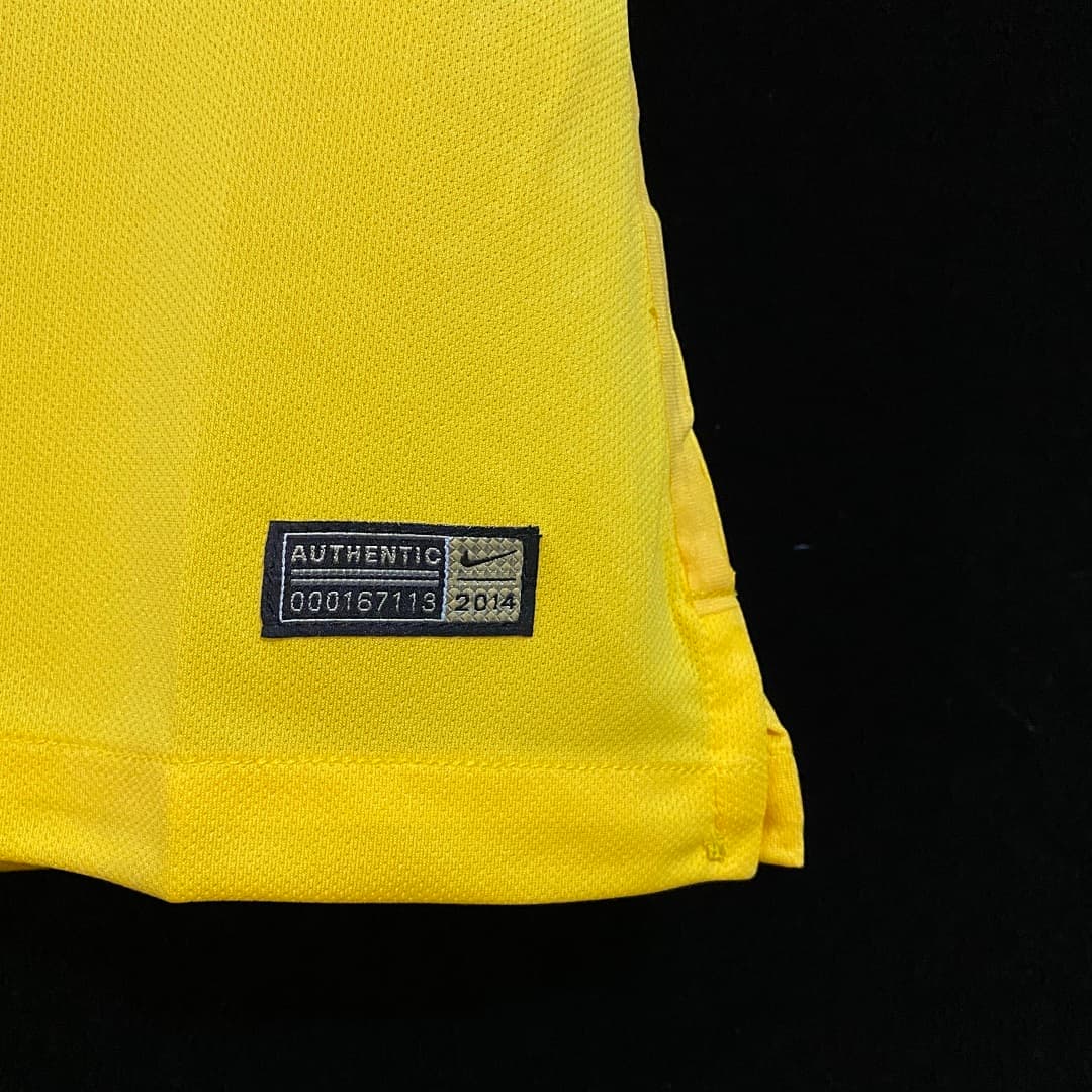 Brésil Maillot Domicile Retro 2014 miniature 10