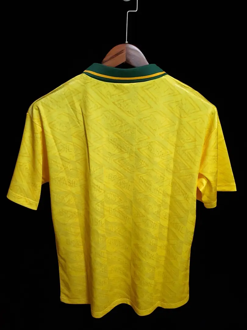 Brésil Maillot Domicile Retro 1991-1993 miniature 2