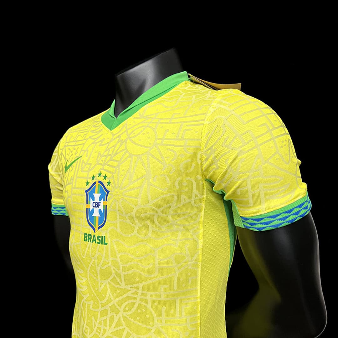 Brésil Maillot Domicile Version Joueur miniature 6