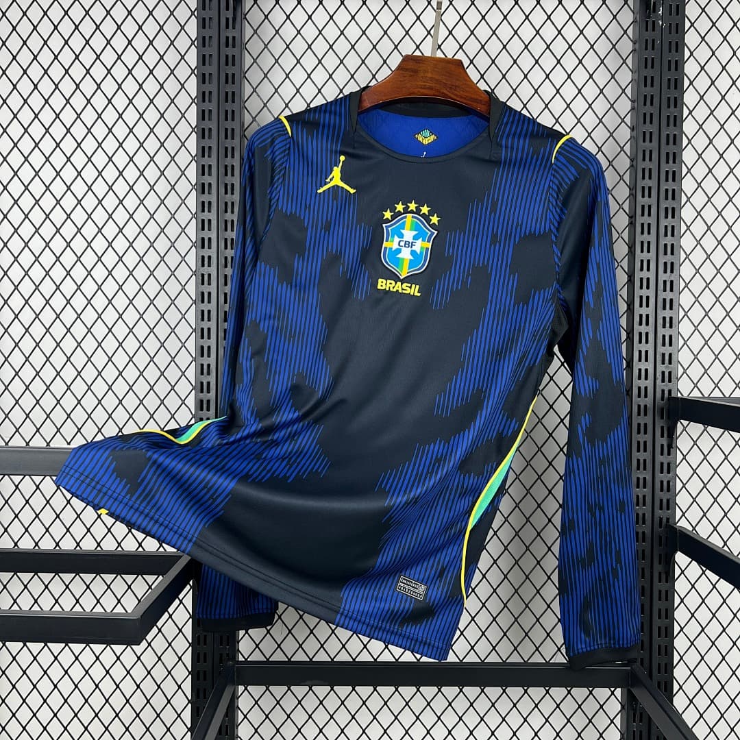 Bresil Maillot Exterieur Manches Longues 2026 miniature 6