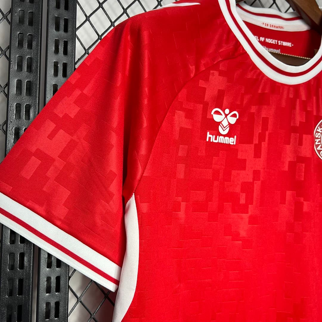Denmark 2024-2025 Euro Maillot Domicile miniature 3