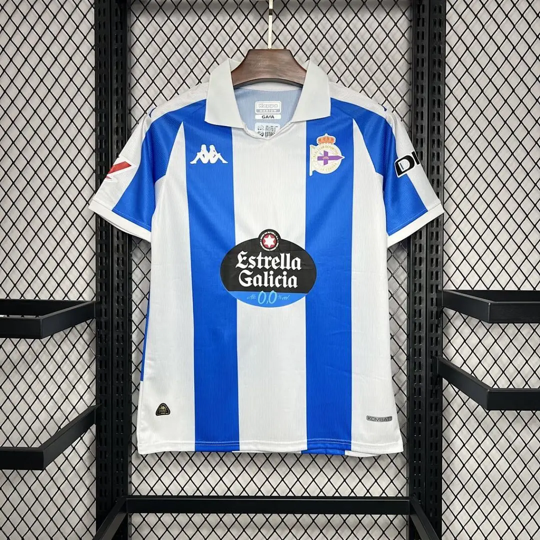 Deportivo De La Coruna 2024-2025 Maillot Domicile miniature 2