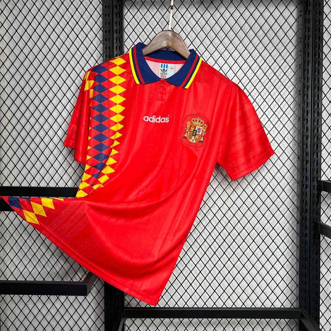 Espagne Maillot Domicile Retro 1994 miniature 3