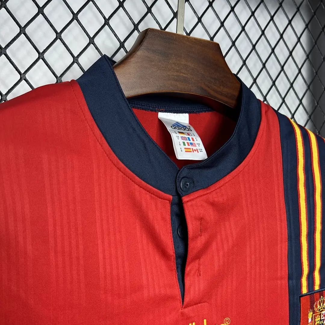 Espagne Maillot Domicile Retro 1996 miniature 2