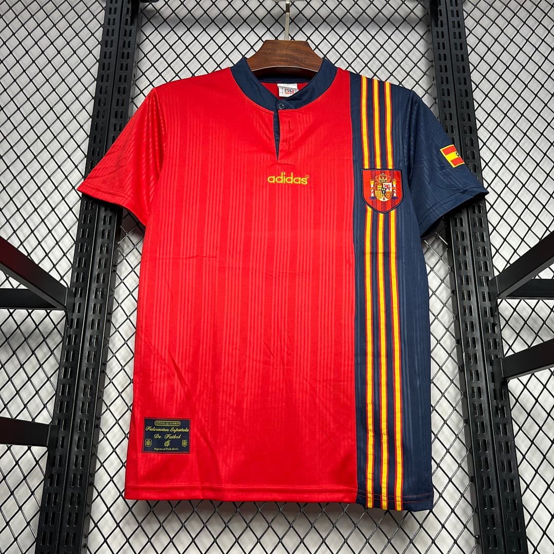 Espagne Maillot Domicile Retro 1996 miniature 10