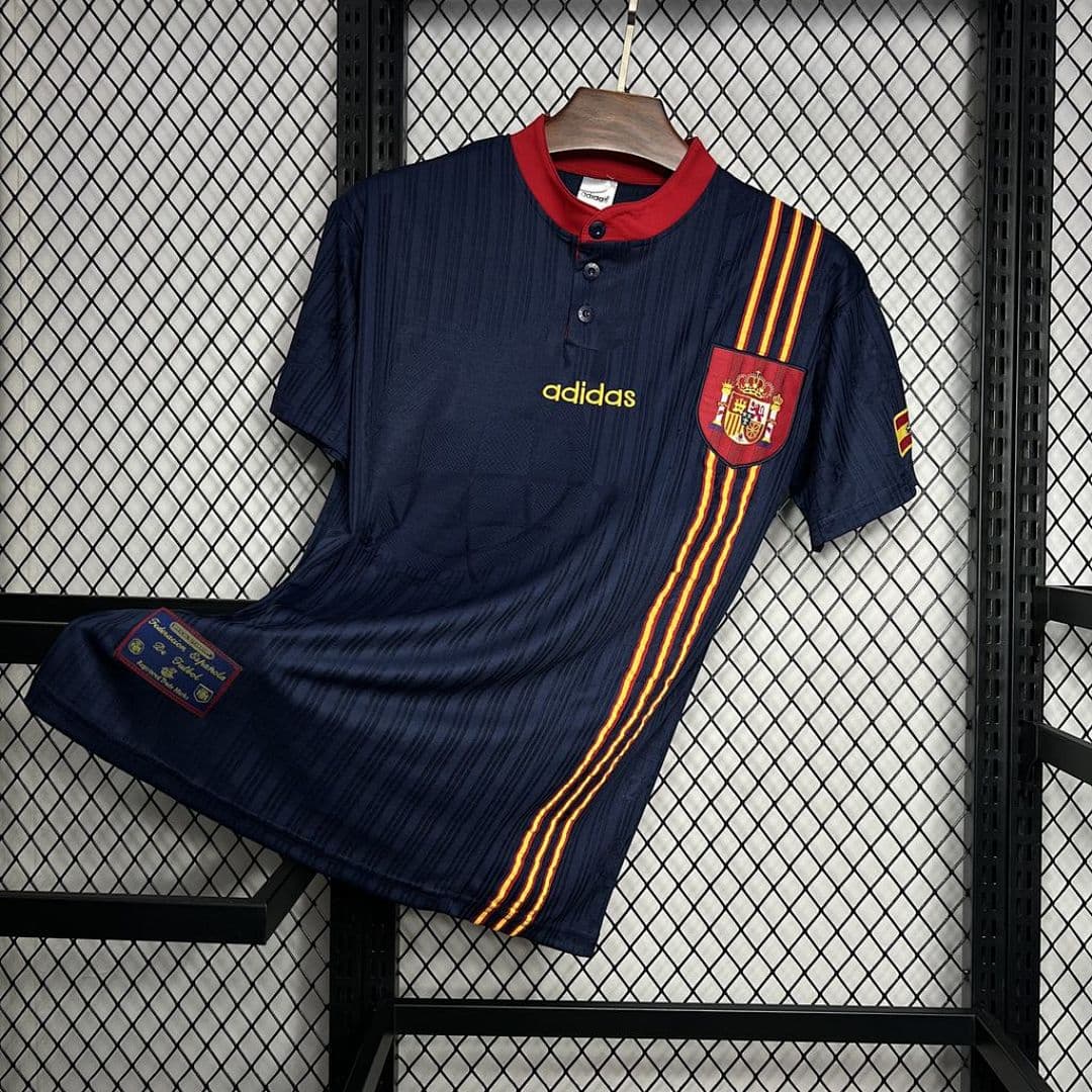 Espagne Maillot Extérieur Retro 1996 miniature 4