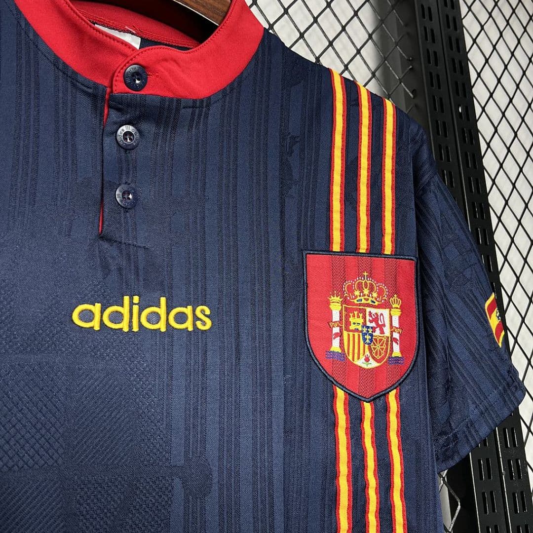Espagne Maillot Extérieur Retro 1996 miniature 6