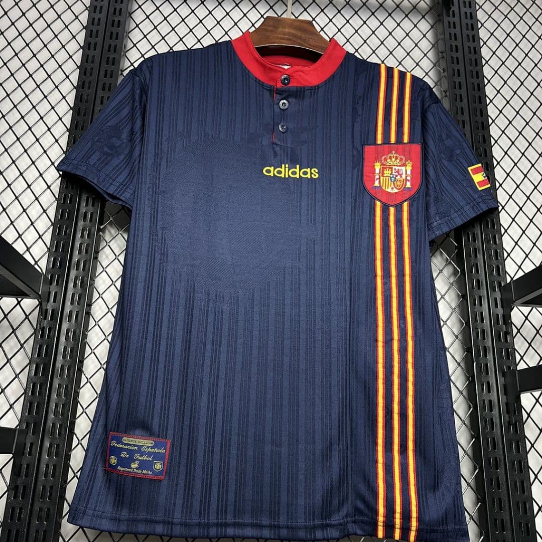 Espagne Maillot Extérieur Retro 1996 miniature 7