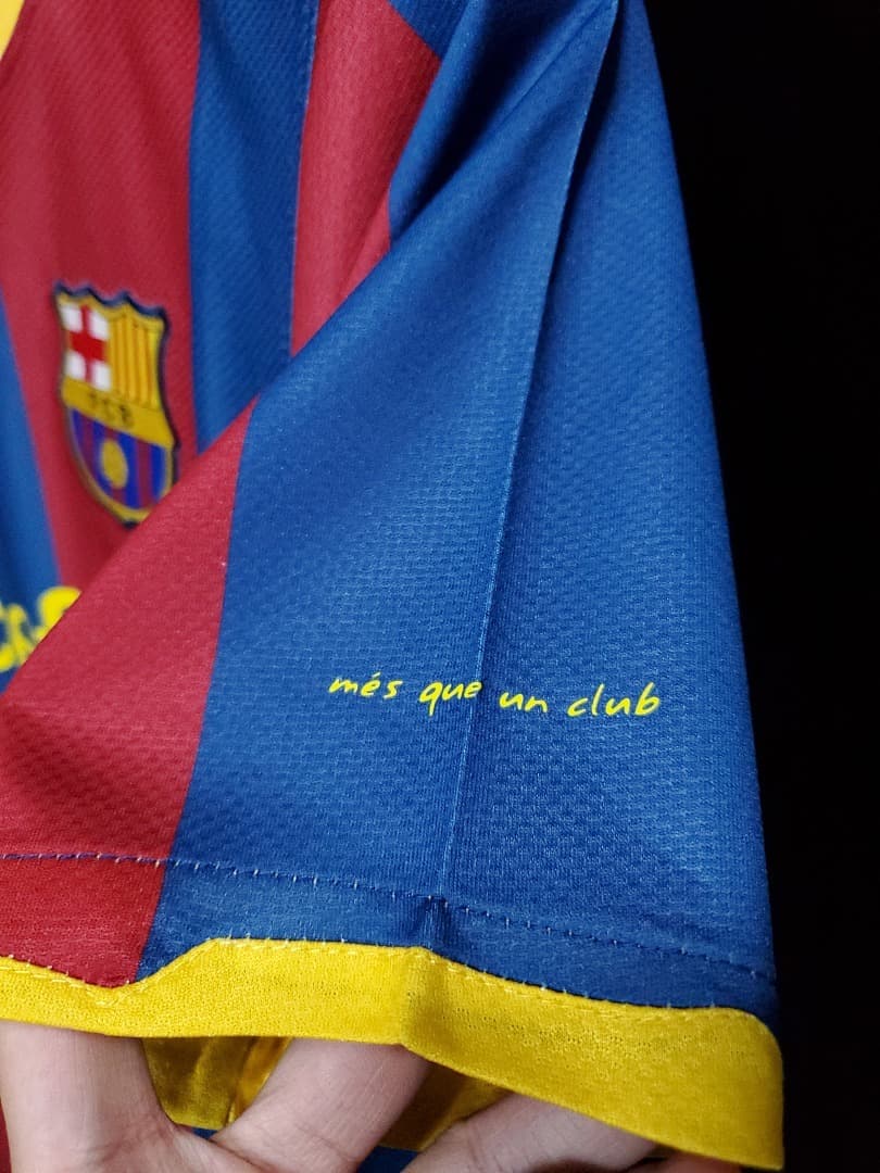 FC Barcelone Maillot Domicile Retro 2010-2011 miniature 4