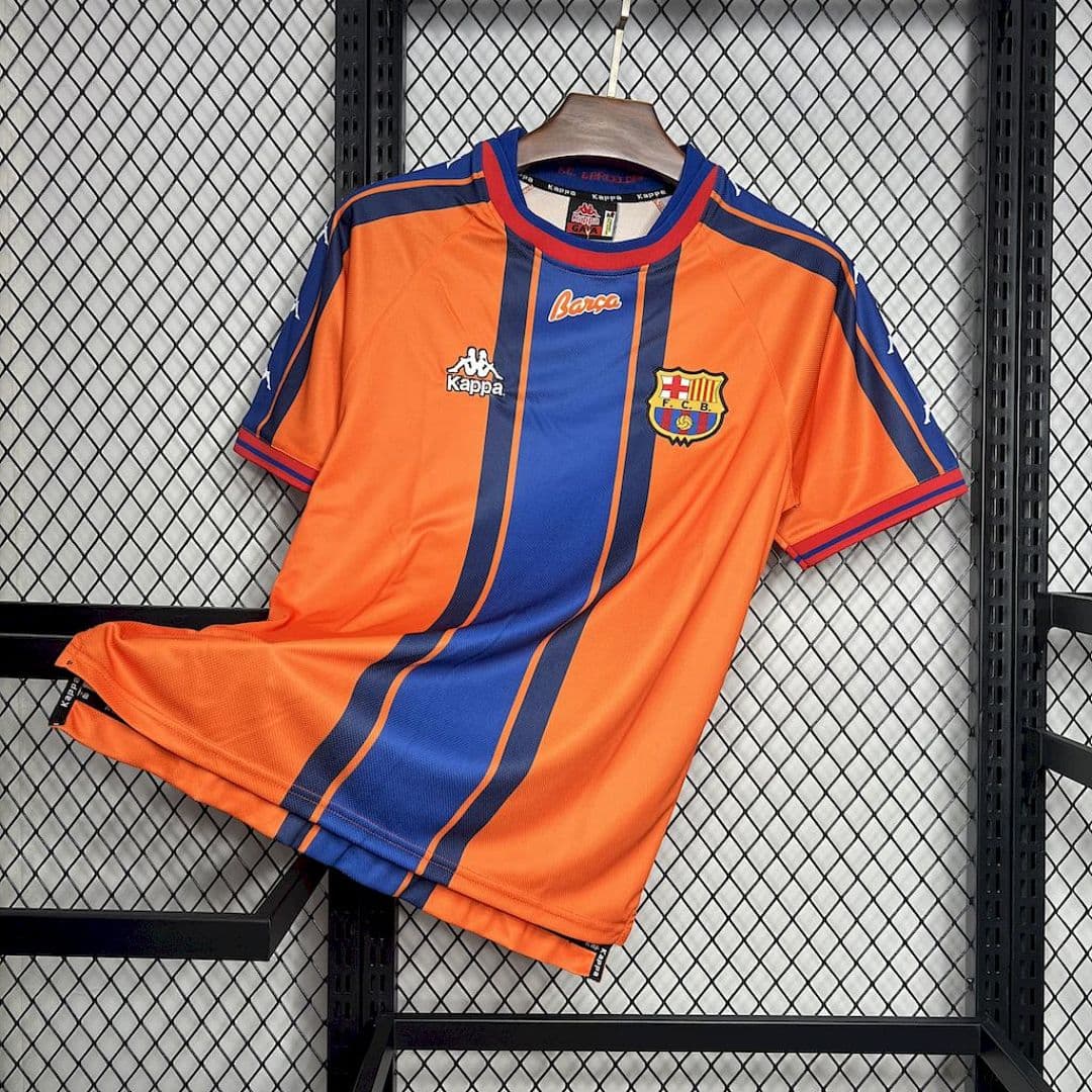 FC Barcelone Maillot Exterieur Retro 1997 miniature 10