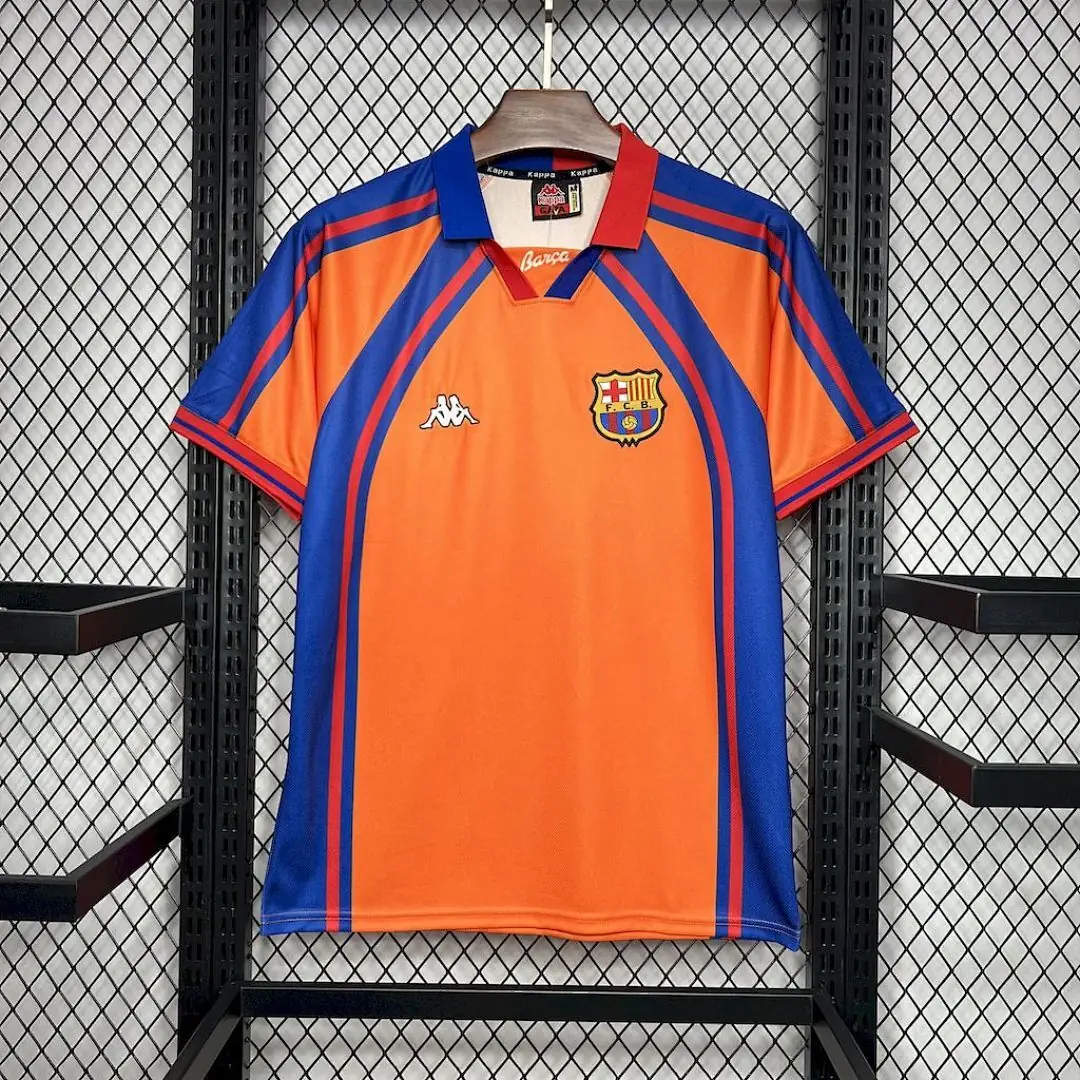 FC Barcelone Maillot Extérieur Retro 1998 miniature 2