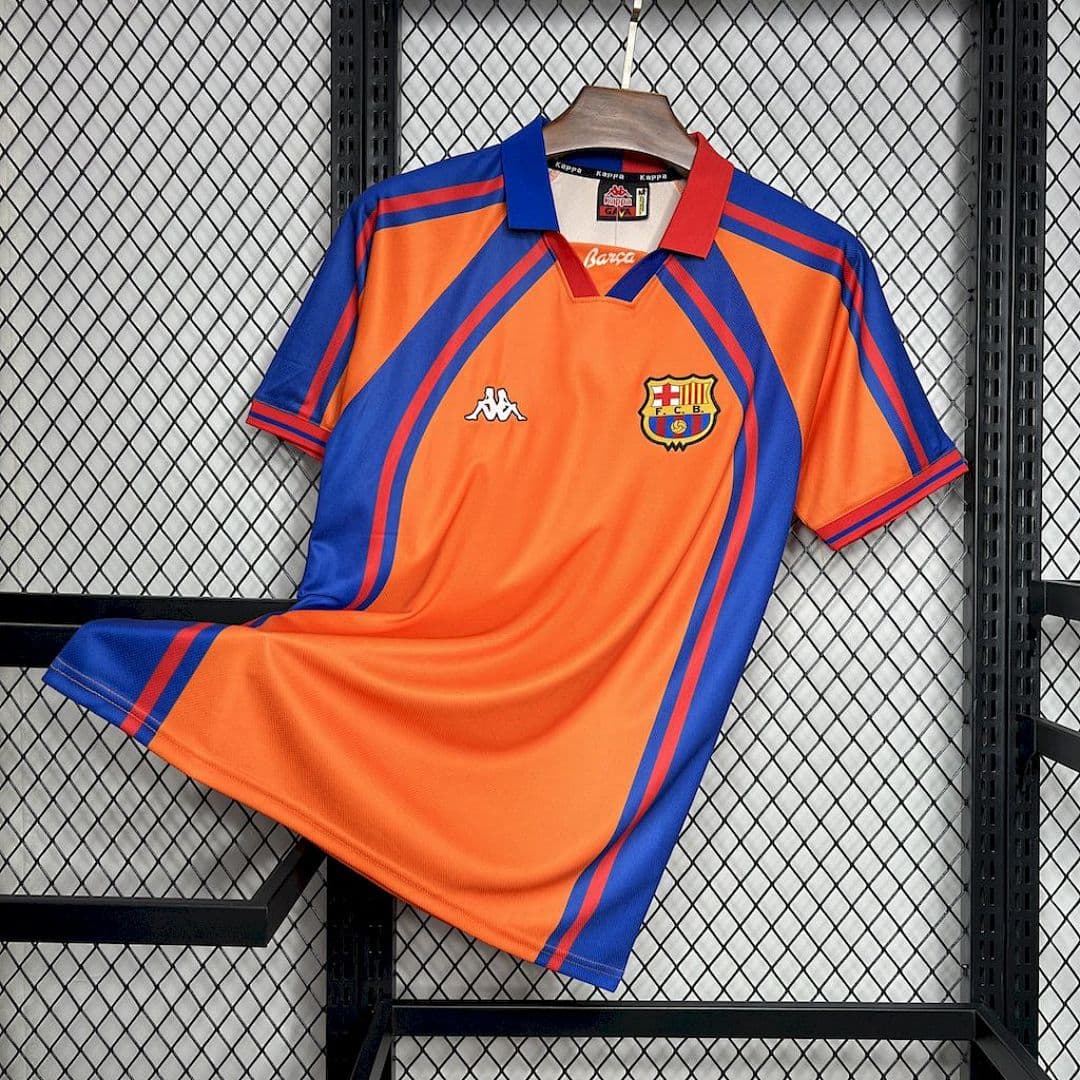 FC Barcelone Maillot Extérieur Retro 1998 miniature 6