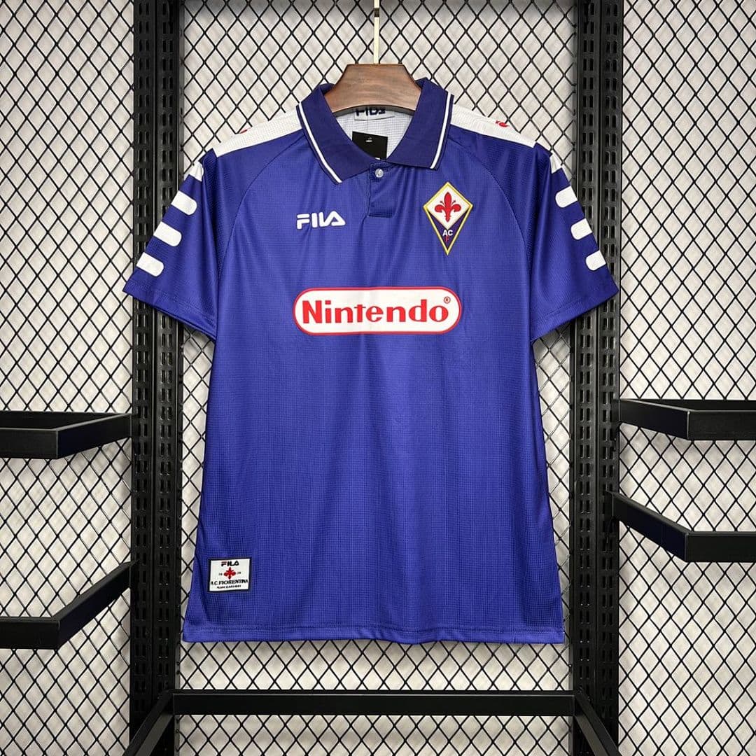 Fiorentina 199899 Maillot Domicile Retro miniature 6