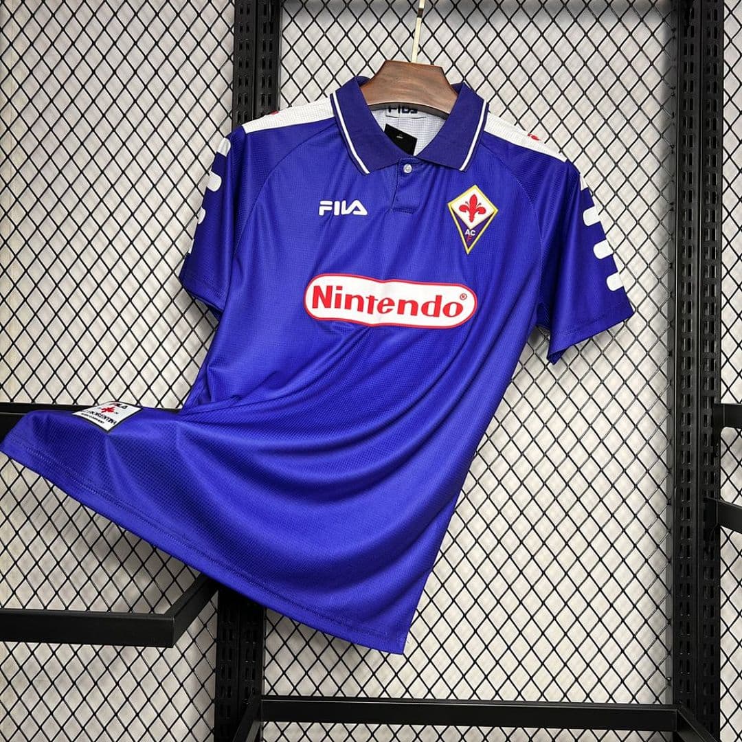 Fiorentina 199899 Maillot Domicile Retro miniature 8